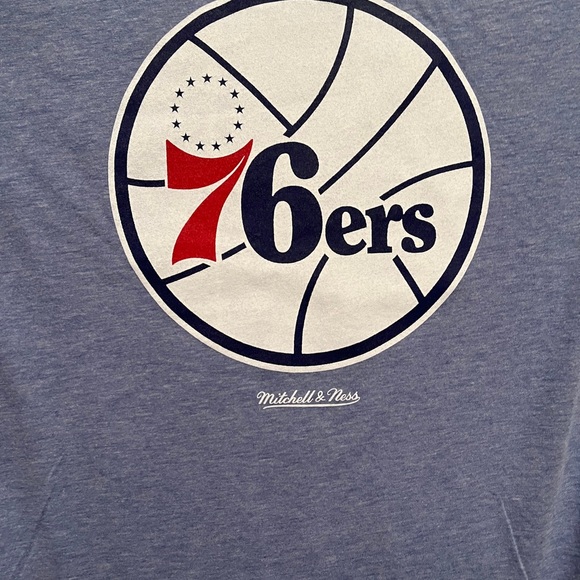 Women’s Mitchell & Ness Philadelphia 76ers tshirt size small - Picture 3 of 4